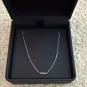 Zoe Chicco 14K Horizontal Tiny Bar Station Necklace